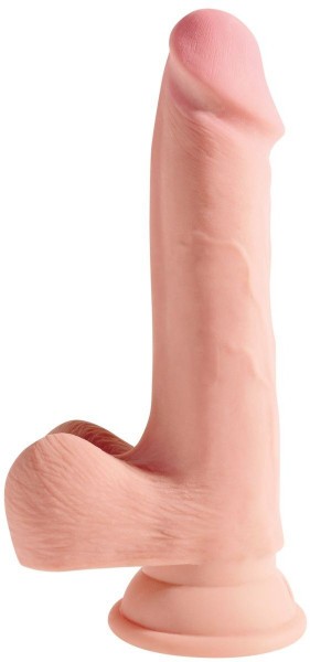 Телесный фаллоимитатор на присоске 7.5  Triple Density Cock - 22,9 см.
