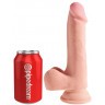 Телесный фаллоимитатор на присоске 7.5  Triple Density Cock - 22,9 см.