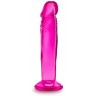 Розовый анальный фаллоимитатор Sweet N Small 6 Inch Dildo With Suction Cup - 16,5 см.