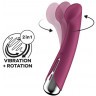 Сливовый вибратор для G-точки Spinning G-Spot 1 - 17 см.
