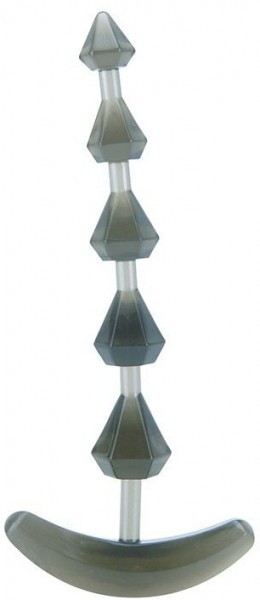 Дымчатая анальная цепочка PLIABLE PROBE - 15 см.