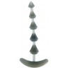 Дымчатая анальная цепочка PLIABLE PROBE - 15 см.