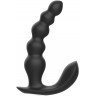Черная анальная виброёлочка Anal Bead Vibrator с пультом ДУ