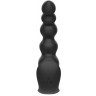 Черная анальная виброёлочка Anal Bead Vibrator с пультом ДУ