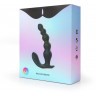Черная анальная виброёлочка Anal Bead Vibrator с пультом ДУ
