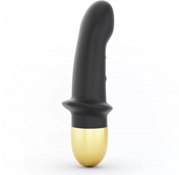 Черный вибратор Mini Lover Black 2.0 - 16,5 см.