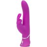 Лиловый вибратор Curve Thrusting Rechargeable Rabbit Vibrator - 24,1 см.