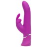Лиловый вибратор Curve Thrusting Rechargeable Rabbit Vibrator - 24,1 см.