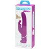 Лиловый вибратор Curve Thrusting Rechargeable Rabbit Vibrator - 24,1 см.