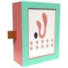 Персиковый интерактивный вибростимулятор для пар Couple Secrets 2.0 APP
