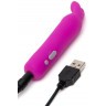 Лиловая вибропуля с ушками Rechargeable Rabbit Ears Bullet Vibrator