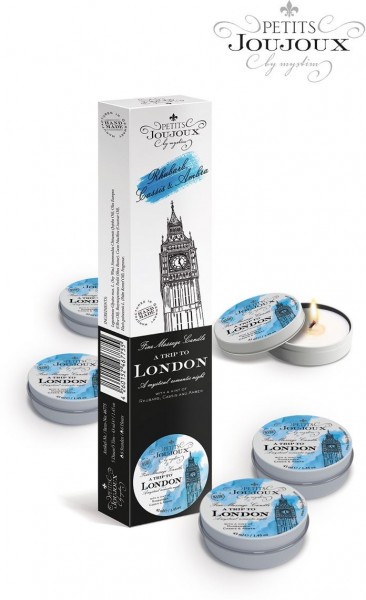 Набор из 5 свечей Petits Joujoux London с ароматом ревеня, амбры и чёрной смородины
