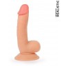 Телесный реалистичный фаллоимитатор Erowoman - 18 см.