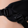 Страпон с 2 насадками и вибрацией UniStrap - 20 и 18 см.
