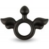 Черное эрекционное кольцо с крыльями Rooster Jeliel Angel
