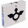 Черное эрекционное кольцо с крыльями Rooster Jeliel Angel