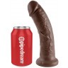 Коричневый фаллоимитатор 8  Cock - 20,3 см.