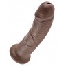 Коричневый фаллоимитатор 8  Cock - 20,3 см.