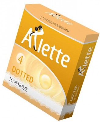 Презервативы Arlette Dotted с точечной текстурой - 3 шт.