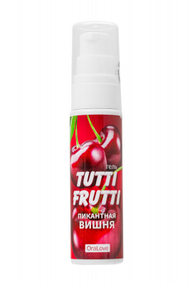 Гель-смазка Tutti-frutti с вишнёвым вкусом - 30 гр.