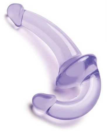 Фиолетовый безремневой страпон Strapless Strap-On