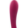 Бордовый двусторонний стимулятор Aster - 28,2 см.