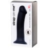 Черный фаллос на присоске Silicone Bendable Dildo XL - 20 см.