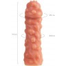 Насадка на фаллос с крупными бугорками Cock Sleeve 003 Size L - 17,6 см.