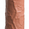 Кофейный фаллоимитатор 8  Silicone Dual Density Cock - 22,8 см.