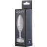 Серебристая анальная втулка Doxy Ribbed Butt Plug - 10,5 см.