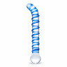 Изогнутый стеклянный фаллос G-Spot Glass Dildo - 17 см.