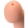Телесный фаллос с имитацией эякуляции Silicon Cum Dildo L - 19,6 см.
