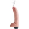 Телесный фаллоимитатор с эффектом семяизвержения Squirting Cock with Balls - 22,9 см.