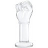 Стеклянный плаг в форме сжатой в кулак руки 5’’ Glass Fist Butt Plug - 13 см.