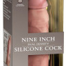 Телесный фаллоимитатор 9  Silicone Dual Density Cock - 25,4 см.