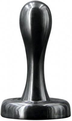 Черная анальная пробка Bowler Plug SM - 8,4 см.