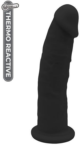 Черный реалистичный фаллоимитатор DILDO 7.5INCH BLACK - 19 см.