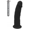 Черный реалистичный фаллоимитатор DILDO 7.5INCH BLACK - 19 см.