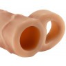 Телесная насадка с кольцом Perfect 2  Extension with Ball Strap - 19 см.