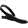 Черный кляп-страпон Masters Mini Face Fuck Strap-On - 14 см.