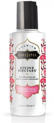 Гель-лубрикант на водной основе Divine Nectars Strawberry Dream с ароматом клубники - 150 мл.