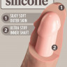 Телесный фаллоимитатор 8  Silicone Dual Density Cock - 22,8 см.