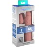 Телесная насадка-удлинитель 1 Inch Silicone X-tension - 17,8 см.