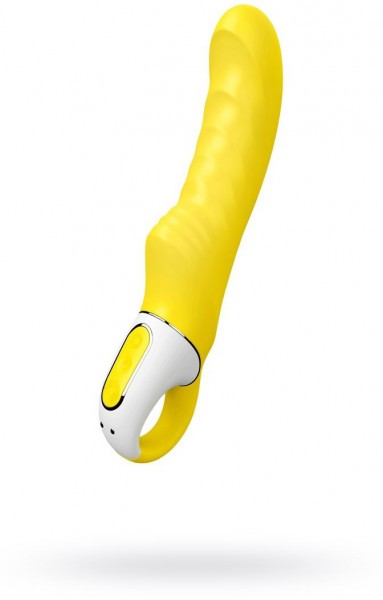 Жёлтый вибратор Satisfyer Yummy Sunshine - 22,5 см.