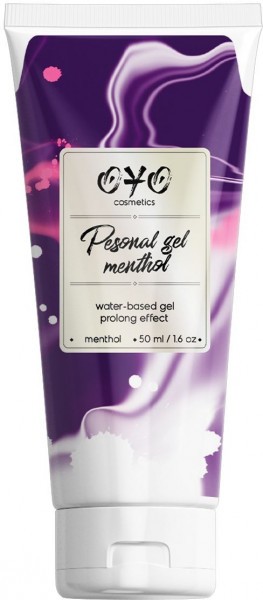 Интимная смазка на водной основе с пролонгирующим эффектом OYO Personal Gel Menthol - 50 мл.