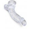 Прозрачный фаллоимитатор 7.5  Cock with Balls - 21,6 см.