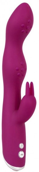 Фиолетовый вибратор A   G-Spot Rabbit Vibrator для стимуляции зон G и A - 23,6 см.