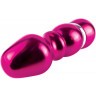 Алюминиевый рельефный вибратор PINK SMALL - 7,5 см.