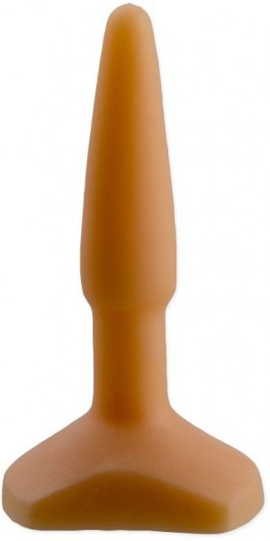 Оранжевый анальный стимулятор Small Anal Plug flash - 12 см.