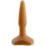 Оранжевый анальный стимулятор Small Anal Plug flash - 12 см.